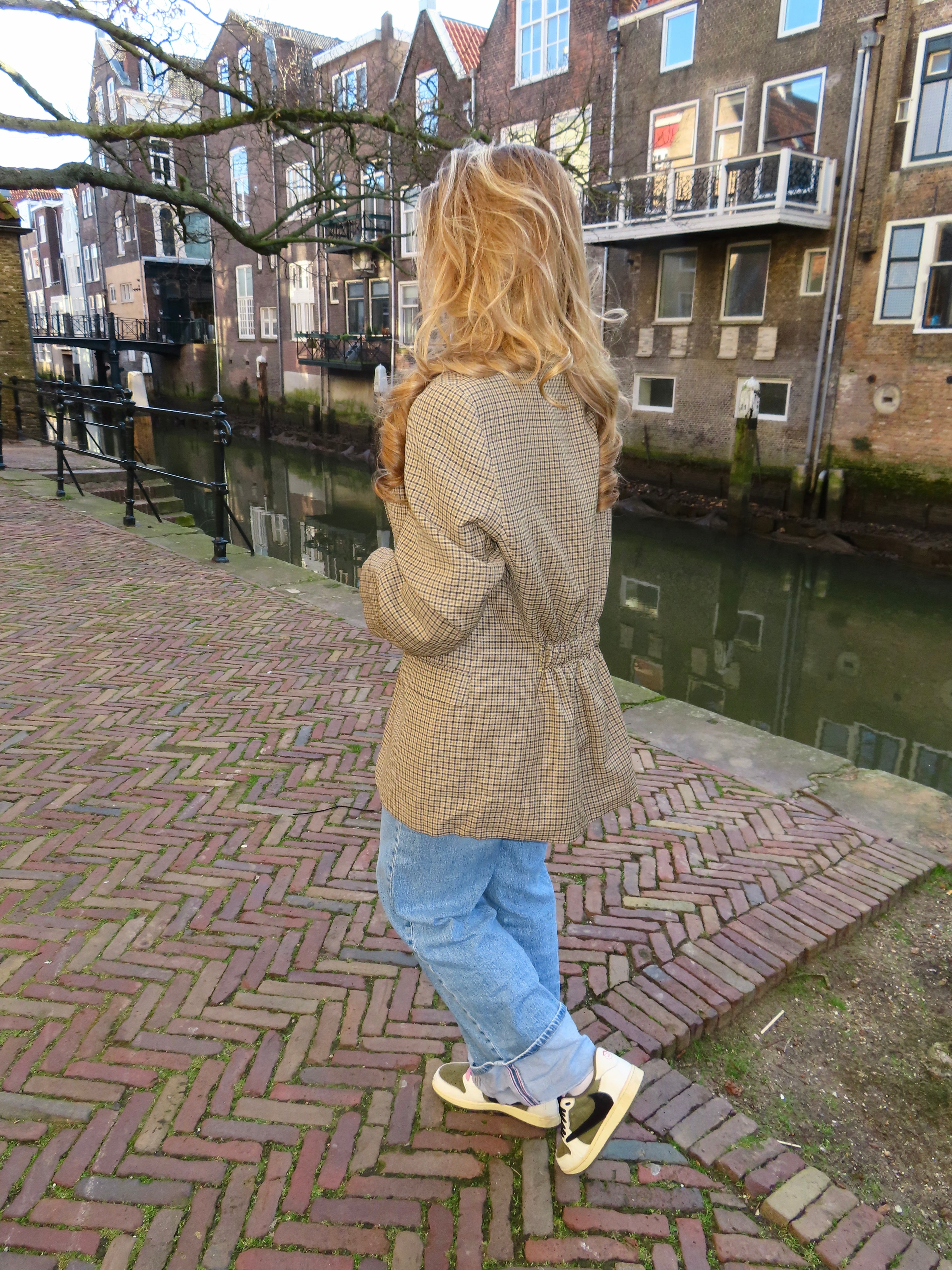 Checked & Cinched blazer