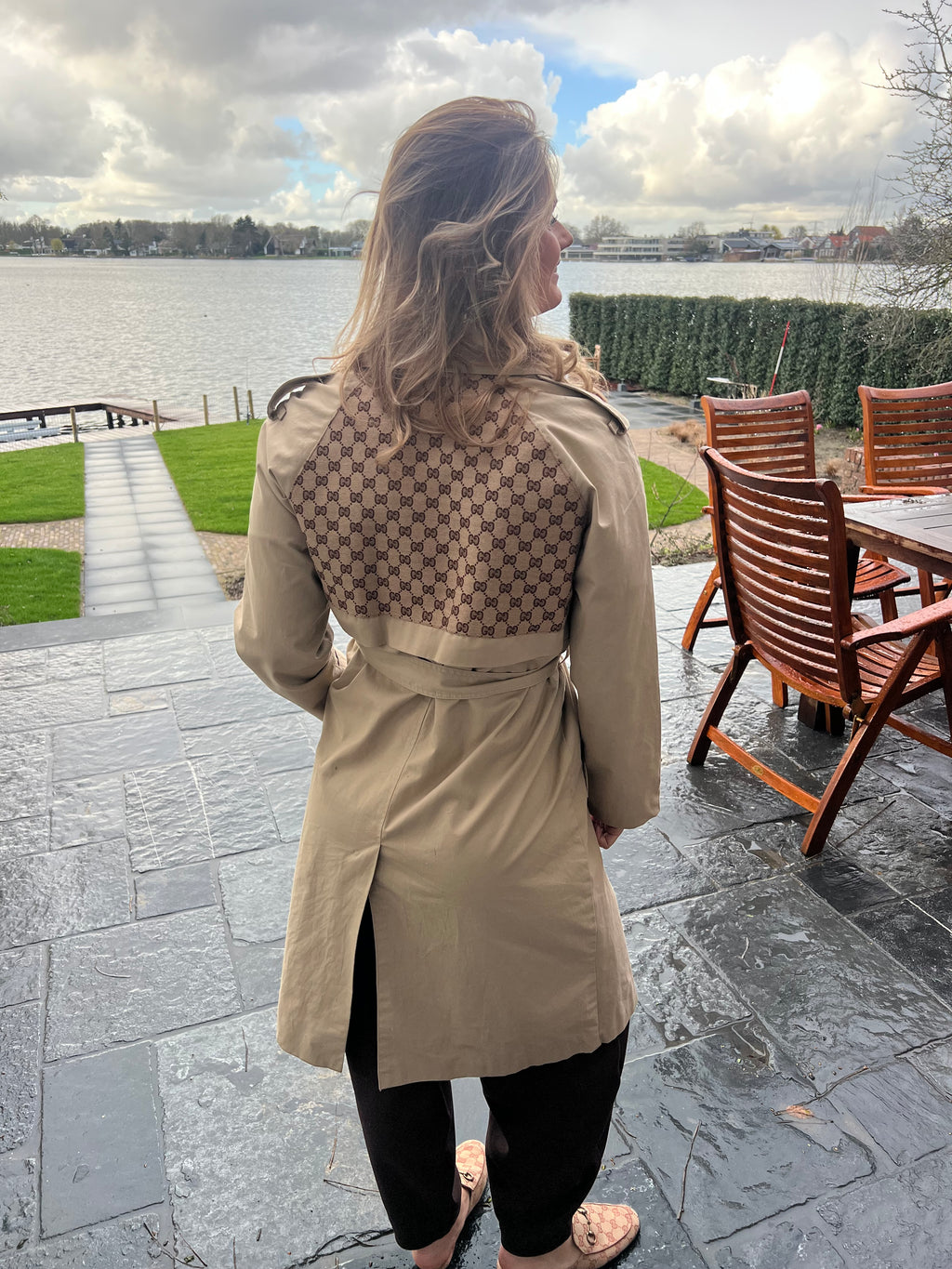 Lange trenchcoat