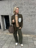 Green pocket blazer