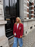 Red Statement blazer