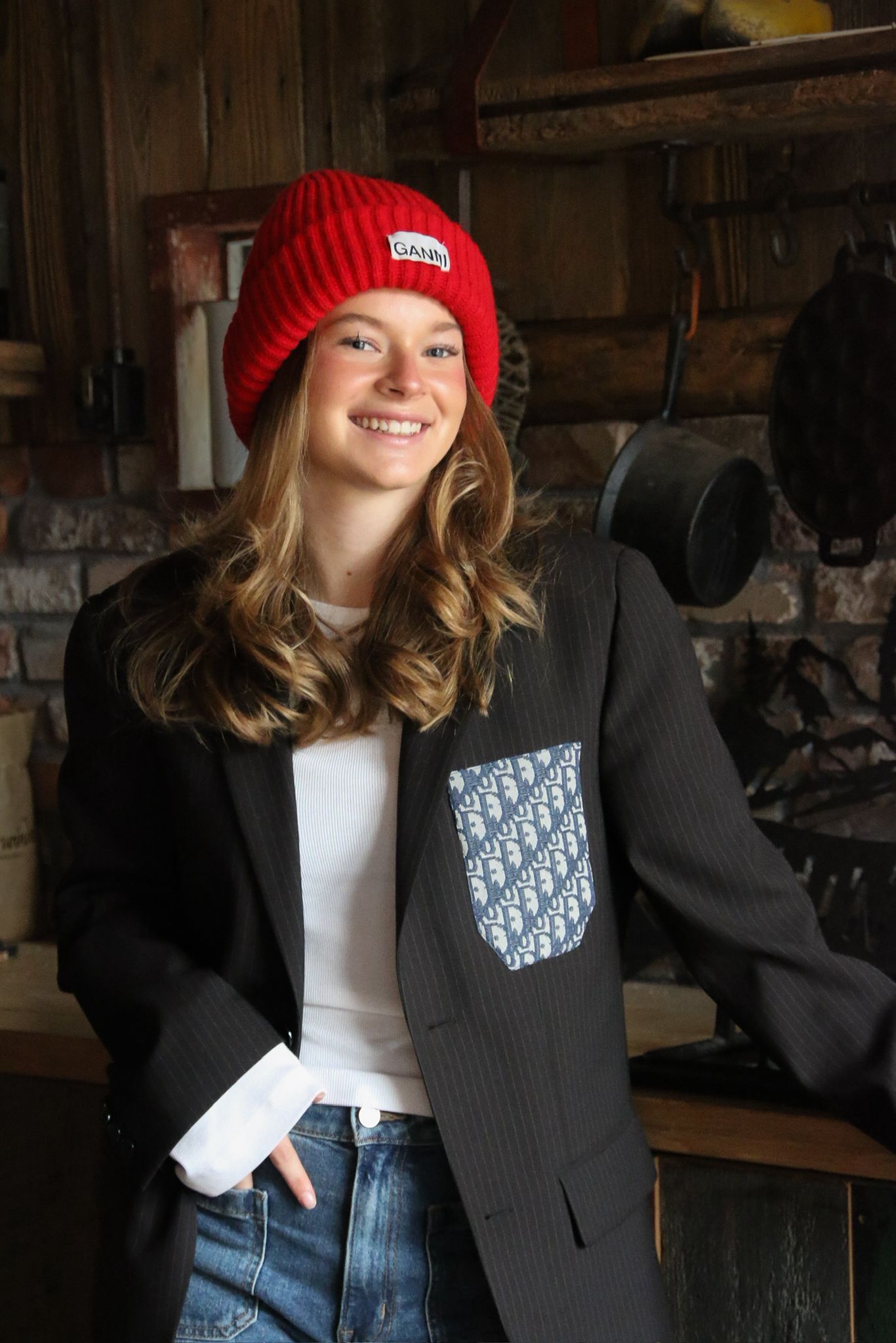 Vintage D pocket blazer